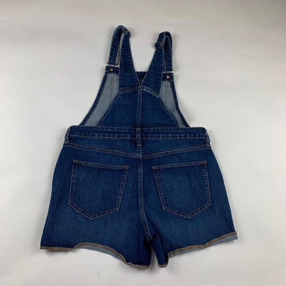 Old Navy Dark Wash Stretch Denim Short-Alls M - Picture 5 of 6